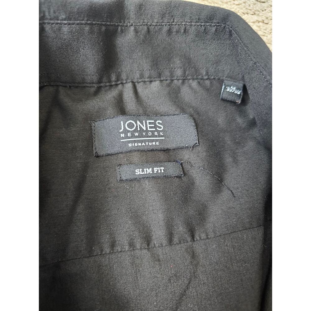 Jones New York Signature Slim Fit Buttoned Shirt Size M 15-15.5  32/33 corpcore - Picture 12 of 12